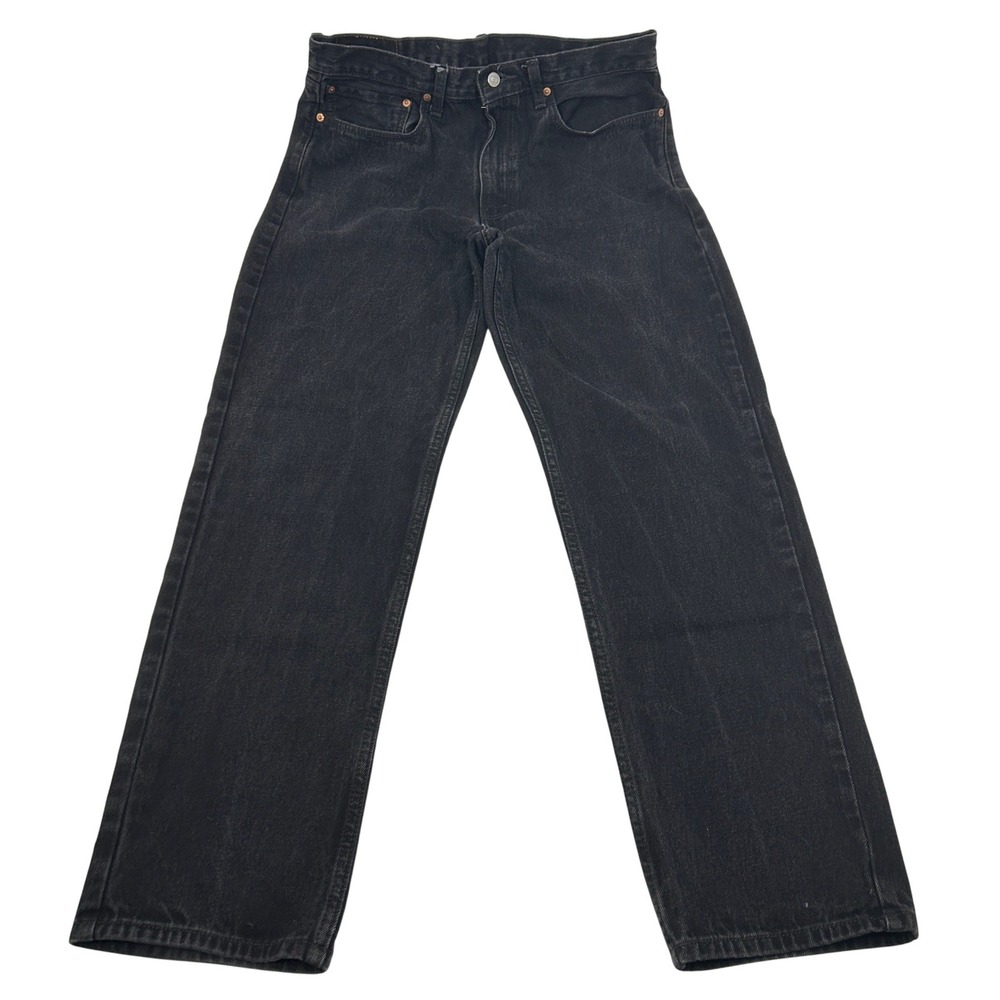 Levi's 550 Relaxed Fit Jeans Mens 34x34 Black Faded Tapered Cotton Denim